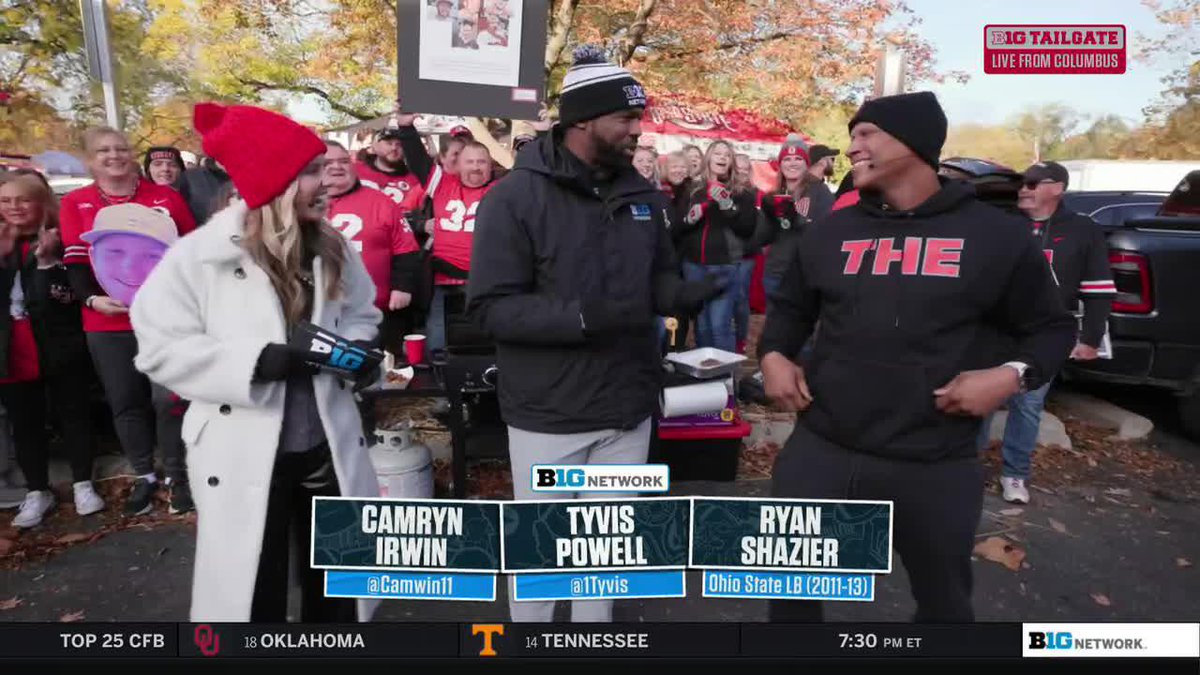 Look who joined the show! 🤩 Tyvis Powell got 2x first-team All-B1G &amp; 2x All-Pro Ryan Shazier to stop by 𝘛𝘢𝘪𝘭𝘨𝘢𝘵𝘦. Ryan Shazier x Ohio State Football