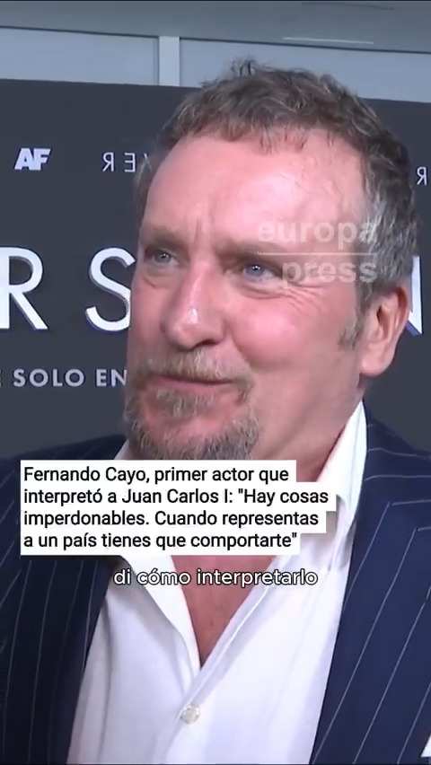 Fernando Cayo, primer actor que interpretó a Juan Carlos I, tras sus memorias: "Hay cosas que son imperdonables. Cuando eres una figura pública y que además representas a un país tienes que comportarte. Hay cosas intolerables"