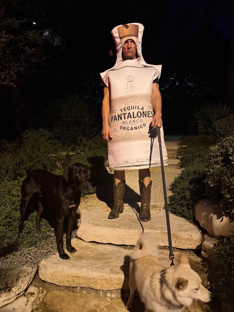 the official tequila of even after you trick and treat… you still gotta walk the dogs. Pantalones Organic Tequila Camila