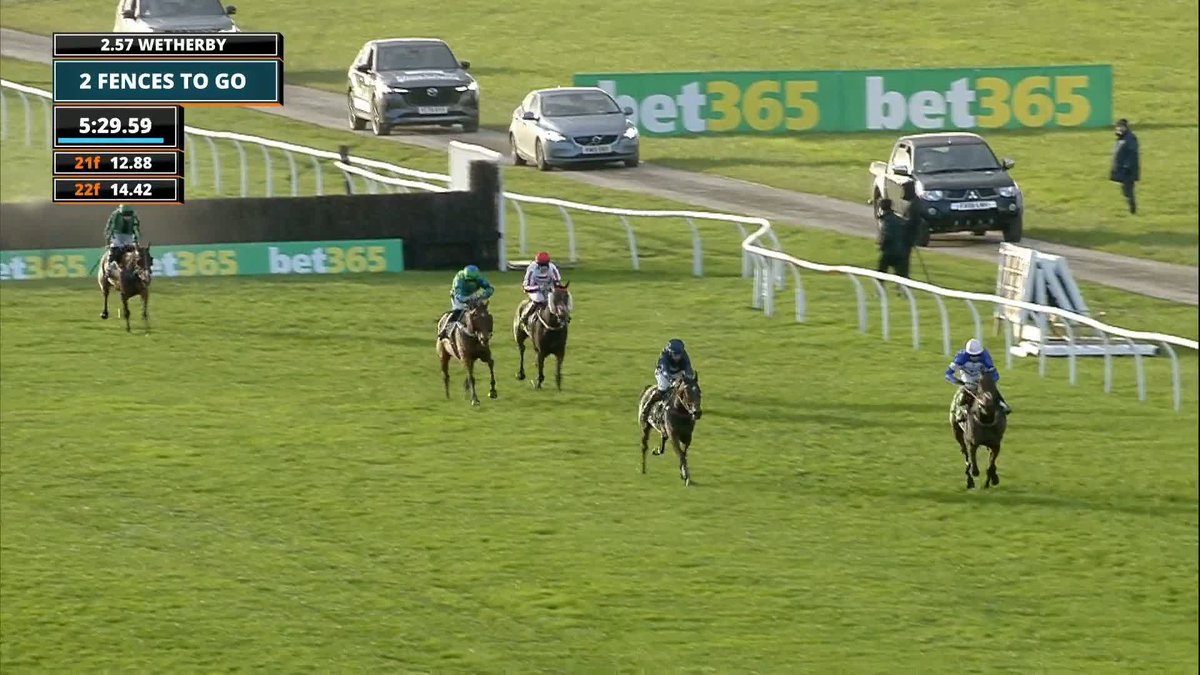 A battle until the last 😅⚔️ Djelo pips Pic D'orhy in the bet365 Charlie Hall Chase under charlie deutsch for Venetia Williams 🏆
