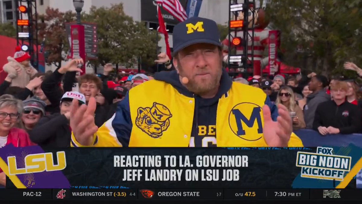 I love the Louisiana Governor taking this into his own hands, I love calling out the AD… This is what makes college football great Big Noon Kickoff