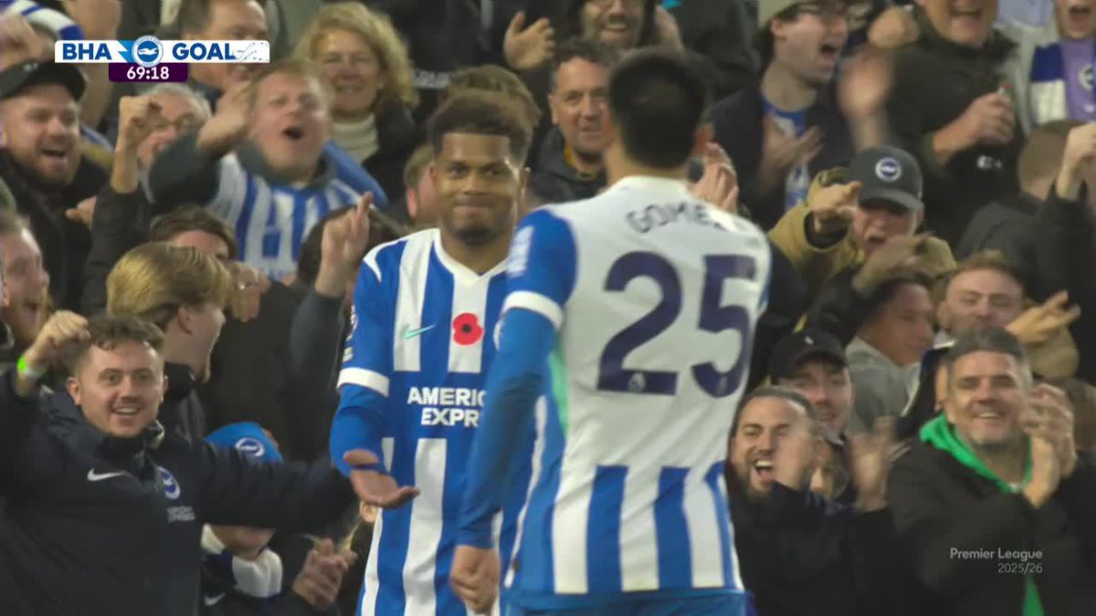#ParaguayosPorElMundo ¡Goooooooool Paraguayo! Doblete de Diego Gómez para Brighton & Hove Albion, que derrota 3-0 a Leeds United en la Premier League de Inglaterra.