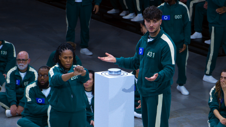 If he makes the wrong call, they're all going to lose their chance at $4.56M. Squid Game: The Challenge returns Tuesday!