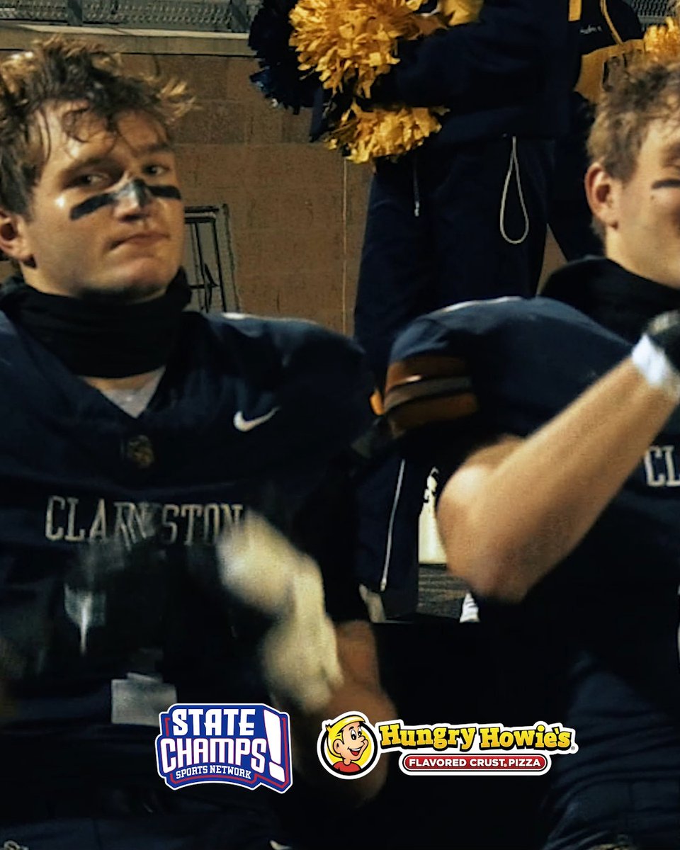 BOMAN BROTHERS SHOW OUT!!!! Clarkston rolls past Davison 52-14 in the Division 1 District Semifinal! The twin duo — Griffin (#0) and Lukas (#1) Boman — led the way for the Wolves. Clarkston will host Grand Blanc in the D-1 District Final next week. Delivered by Hungry Howie's 🍕