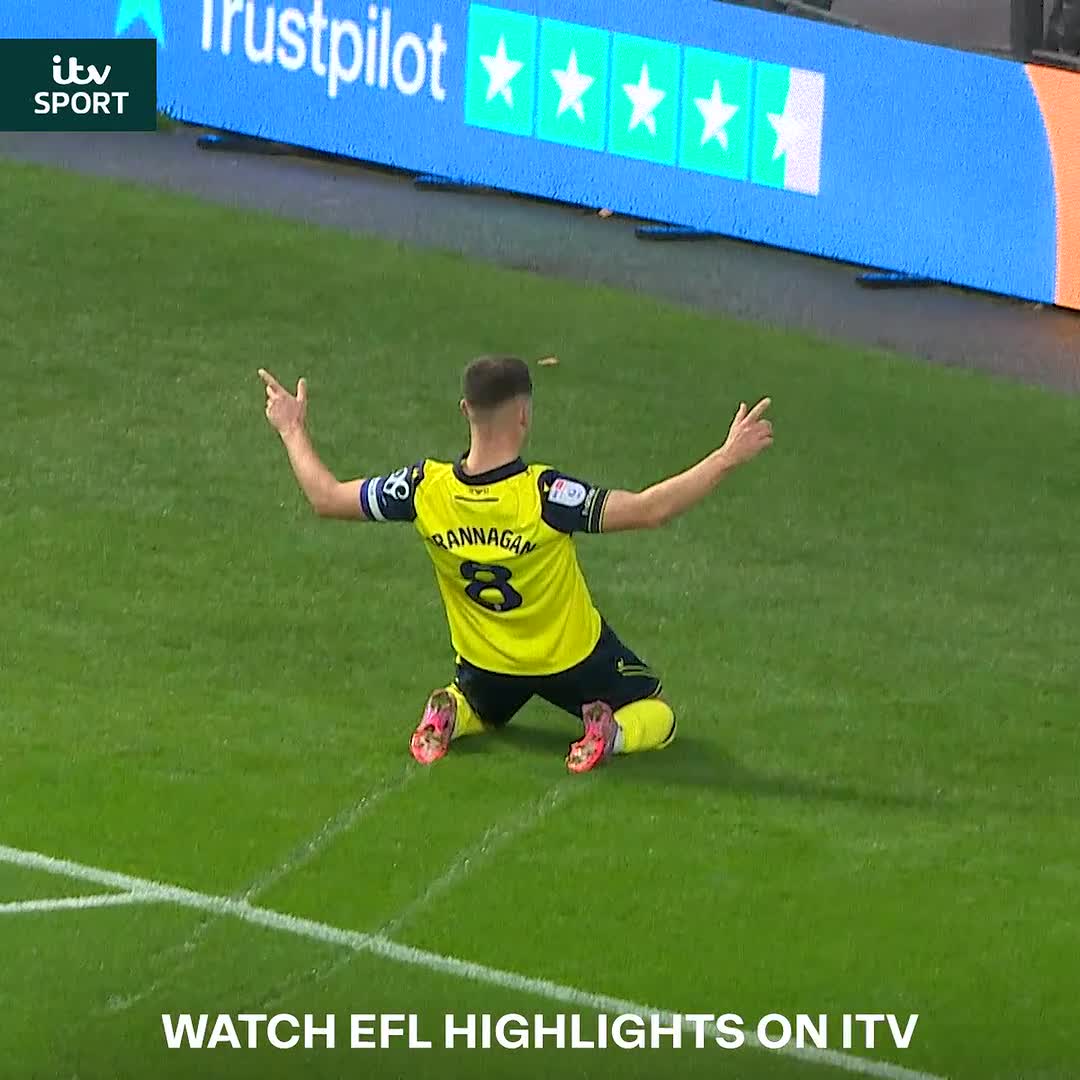 Cameron Brannagan doesn't do tap ins ๐๐๏ธ Superb effort from the Oxford United midfielder! EFL | Oxford United
