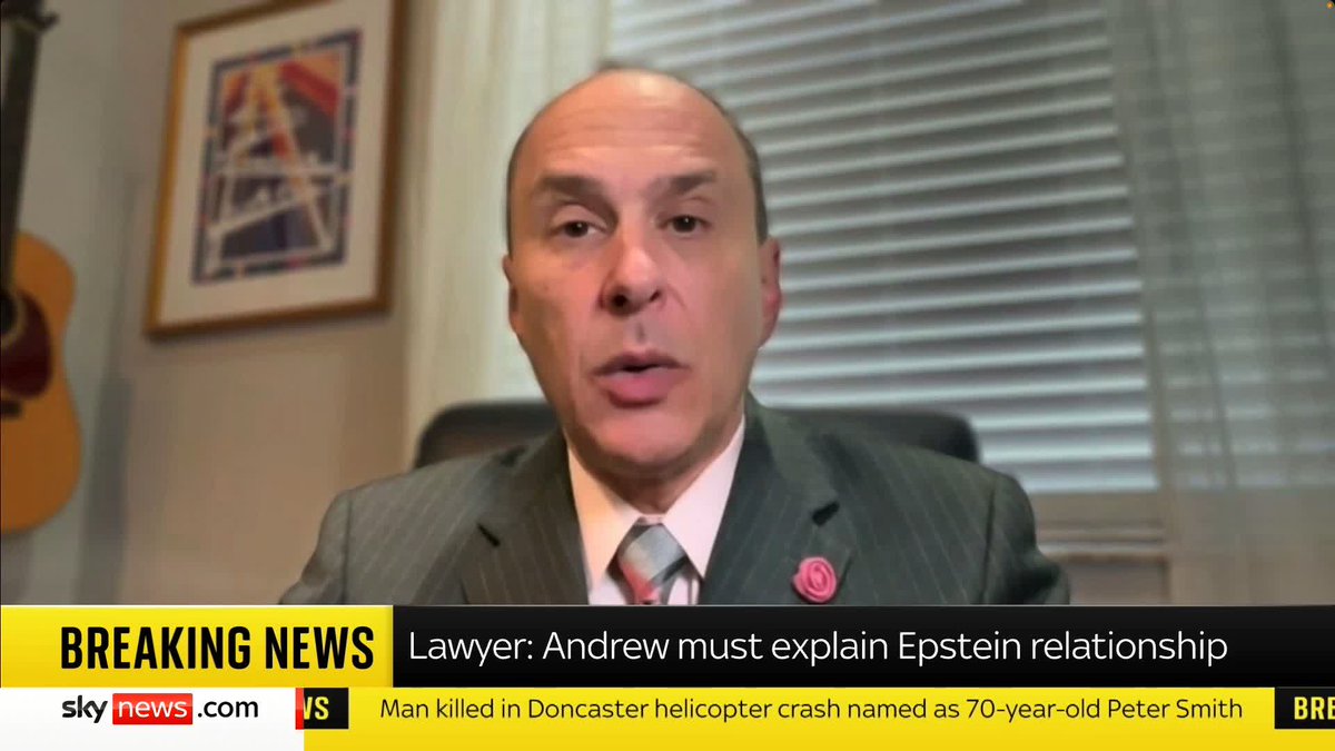 "He needs to make himself available to the authorities." Spencer Kuvin, a lawyer for alleged victims of Jeffrey Epstein, says Andrew Mountbatten Windsor must explain his relationship with the disgraced financier. 📺 Sky 501, Virgin 602, Freeview 233