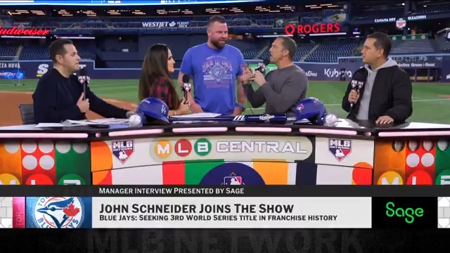 "I walked past him last night when he was getting ready to leave and he looked like he wanted to kill someone already." - Blue Jays manager John Schneider on Max Scherzer MLB Network + Sage USA