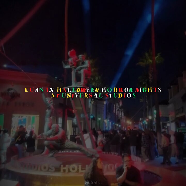 Luan in halloween horror nights at universal studios 👻 Luan Alencar