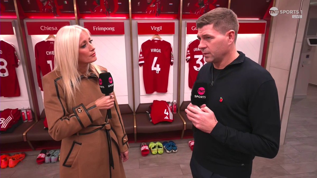 "It's had an incredible impact on every one of us" Steven Gerrard reflects on Diogo Jota and the impact his loss has had on the city of Liverpool ❤️ 🎙️ Lynsey Hipgrave 📺 TNT Sports &amp; discovery+ UK