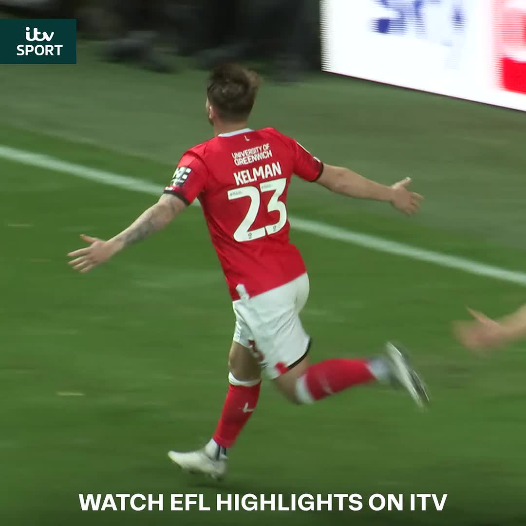 Smashed in off the bar! 😤 Charlie Kelman opens his account at Charlton Charlton Athletic FC | EFL