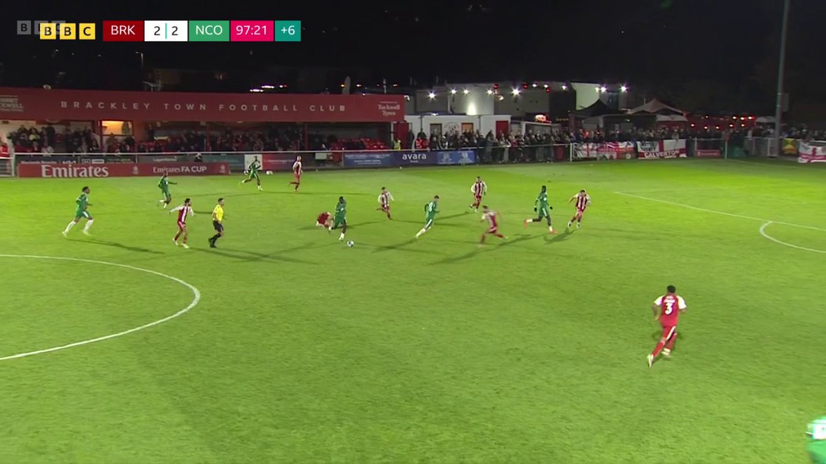 Fireworks ✅ VERY late penalty ✅ Extra time ✅ Brackley Town take Notts County to extra time in their FA Cup tie...
