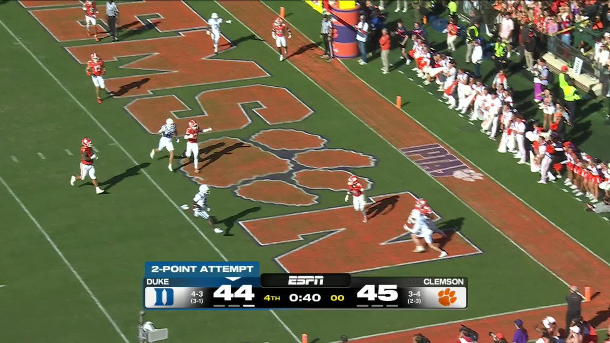 Duke defeats Clemson in Death Valley 🤯 (via Duke Football)