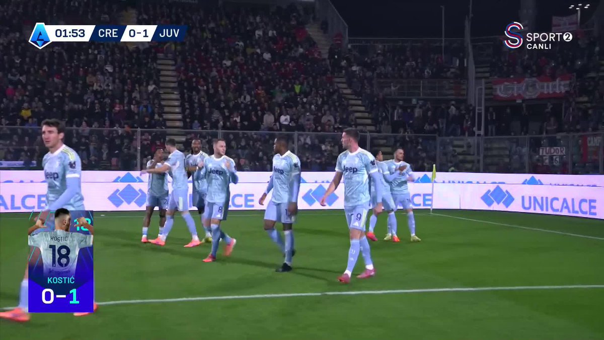 Filip Kostic golü atıyor ve Juventus maça golle başlıyor!