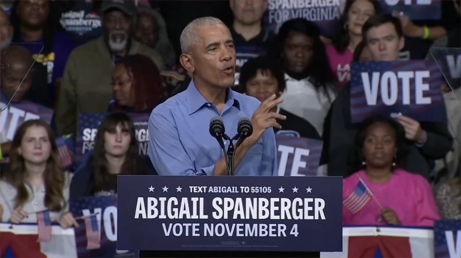 President Obama: Virginia, you don't need a governor who puts party and ideology ahead of the people she was elected to serve. You deserve a governor who will think for herself and work for you, who will create jobs and not cut them, lower costs instead of raise them, who will bring people together instead of dividing them, and who will do what's right for the people of Virginia. You deserve a governor like Abigail Spanberger.