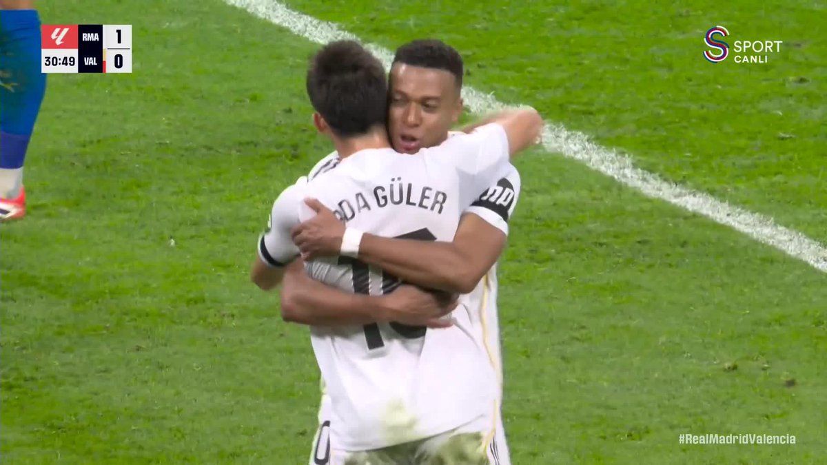Arda Güler'in asistiyle Mbappe gollerine devam ediyor. 💫