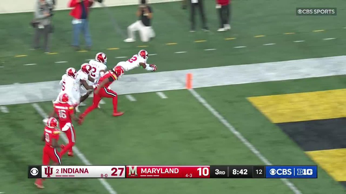 Force the fumble. Recover the fumble. Return it for a TD. Devan Boykin doing it all for Indiana Football