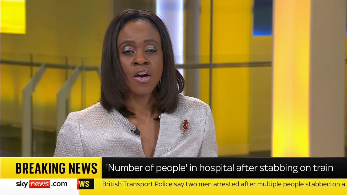 BREAKING: "There was a lot of noise and panic and people running through the train and shouting." Sky's Sophie Garratt says a train involved in a stabbing had just left Peterborough before being stopped at Huntingdon. Follow our live blog ➡️