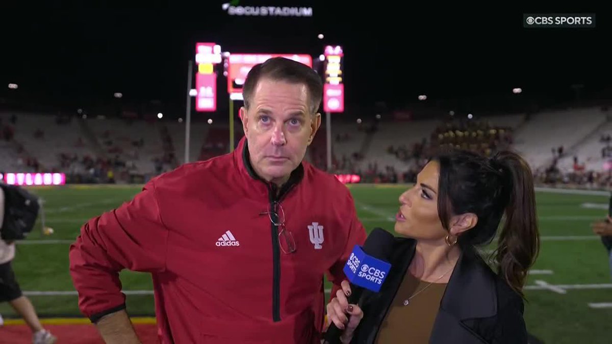 Indiana keeps rolling. Curt Cignetti joins Jenny Dell after the 55-10 win over Maryland.