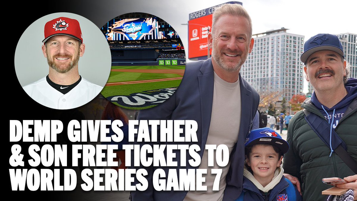 FREE TICKETS!!! RyanDempster helped make a dream come true for a young Toronto Blue Jays fan at Game 7 of the #WorldSeries! ❤️🇨🇦