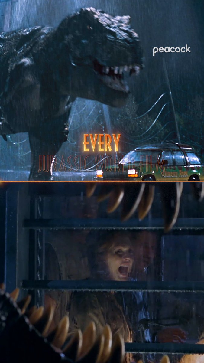 Some things never go extinct. Every #JurassicWorld film is streaming now on Peacock.