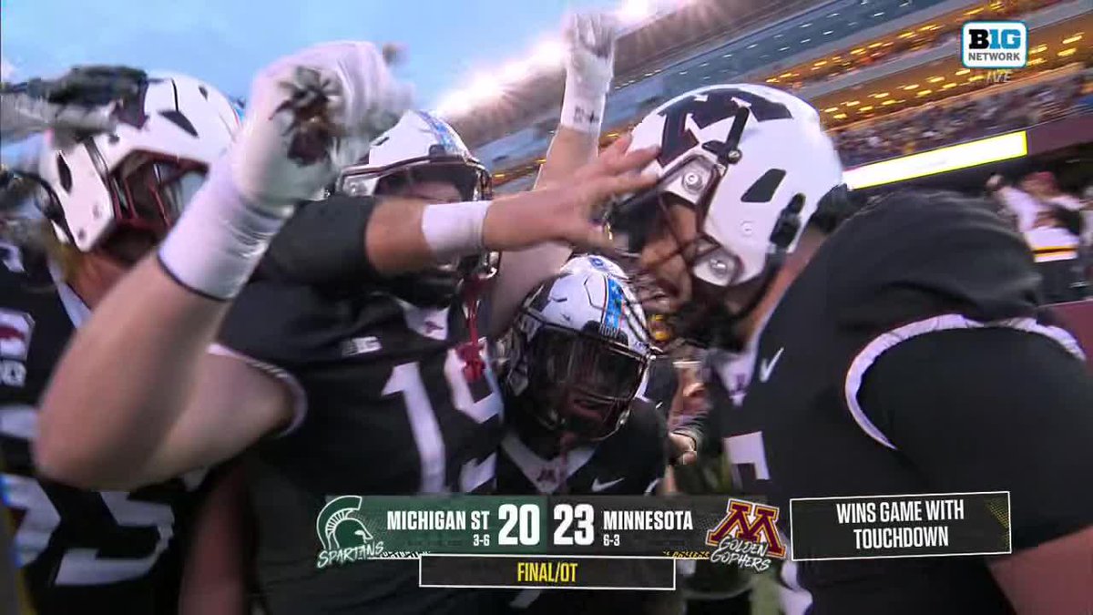 The Gophers win it in OT 🙌 Minnesota Football