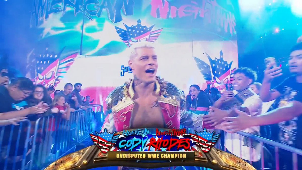 We're kicking off Saturday Night's Main Event with the Undisputed WWE Championship Match!! ๐ Cody Rhodes