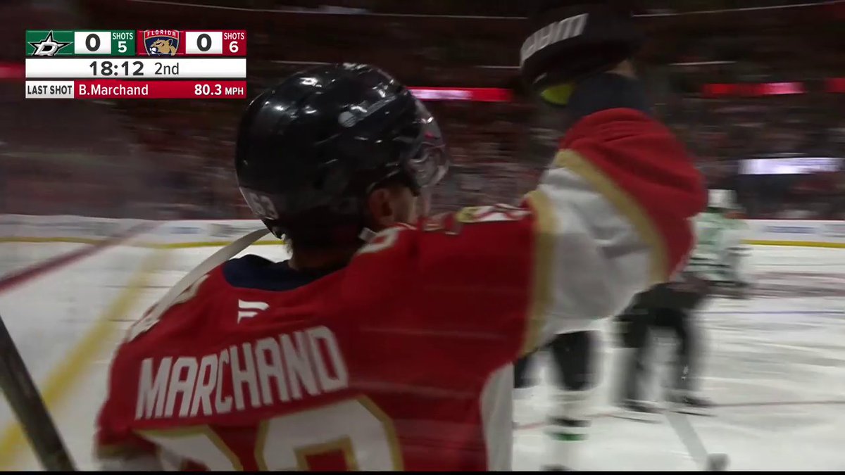 A goal that means more. Brad Marchand points to the sky after opening the scoring โค๏ธ