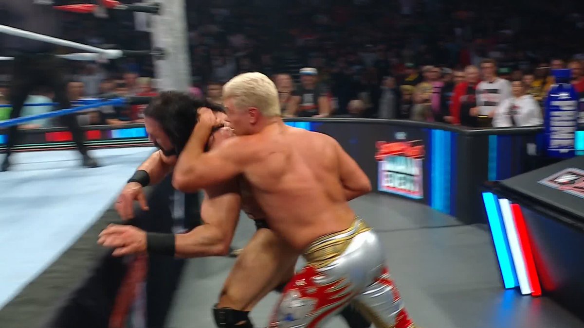 THROUGH THE TABLE!! 😱 Cody Rhodes
