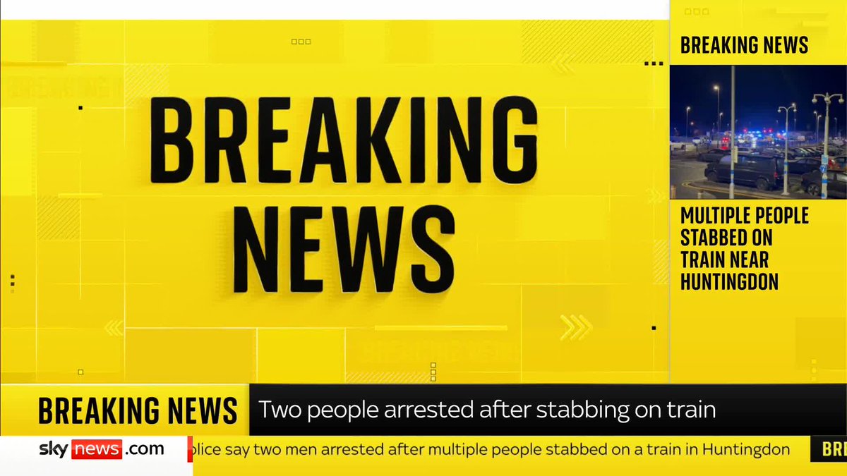 BREAKING: "The number of police officers who were on the scene when I arrived was simply staggering." Huntingdon MP Ben Obese-Jecty praises the police response to a stabbing on a train shortly after it had left Peterborough. Follow our live blog ➡️