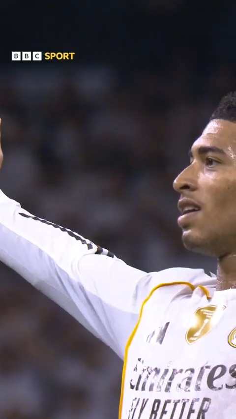 JUDE. BELLINGHAM. 🙌 He got this goal in Real Madrid's 4-0 win against Valencia ☄️