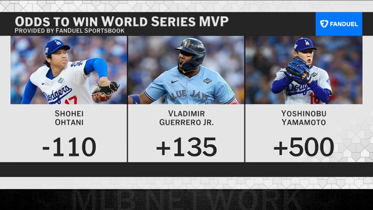 Will a player not named Vladimir Guerrero Jr. or Shohei Ohtani win #WorldSeries MVP?