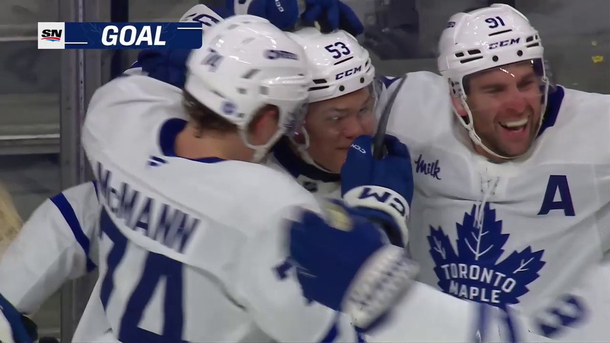 EASTON COWAN! 🤠 He's got his first NHL goal, and it is a beauty! 📺: Sportsnet or stream on Sportsnet+➡️