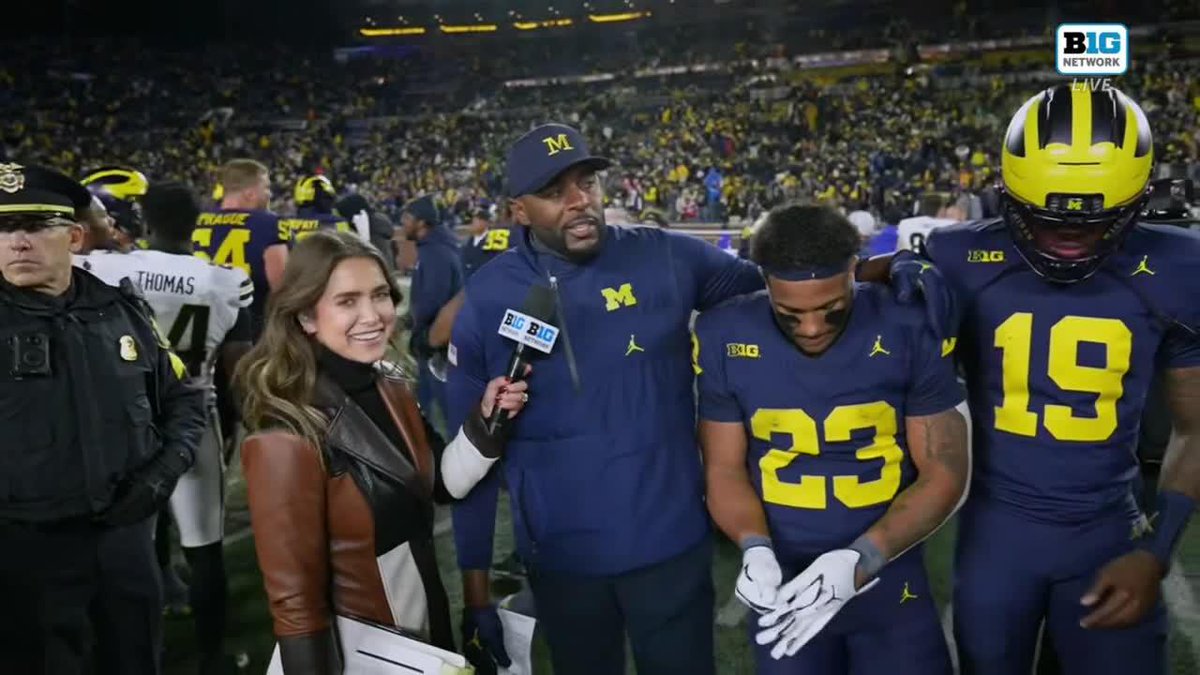 "It's not a surprise how good this guy is. He works his tail off." Sherrone Moore on RB Jordan Marshall following No. 21 Michigan Football’s 21-16 win over Purdue 👇