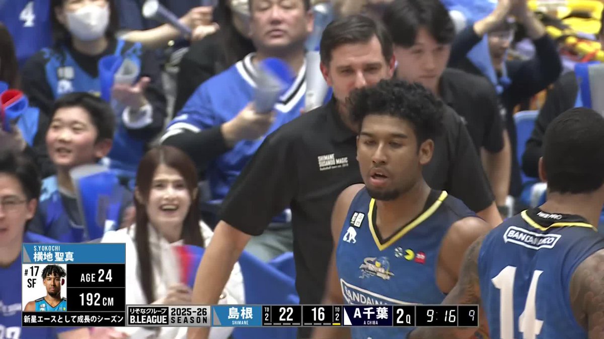 高校の後輩に負けてたまるか😤😤😤 島根#17 横地が見せた強気のバスケットカウント! 島根スサノオマジック 📡バスケットLIVEで生配信中 #Bリーグ #りそなグループ