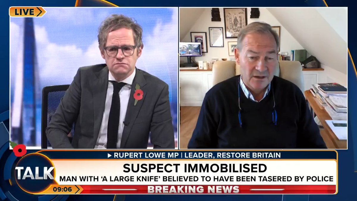 Nine people are critically injured after a stabbing on a train from Doncaster to King’s Cross. The train stopped at Huntingdon, where armed police arrested two suspects. Rupert Lowe MP: ‘The British state is complicit in a crime like this.’ Mark Dolan | Rupert Lowe MP