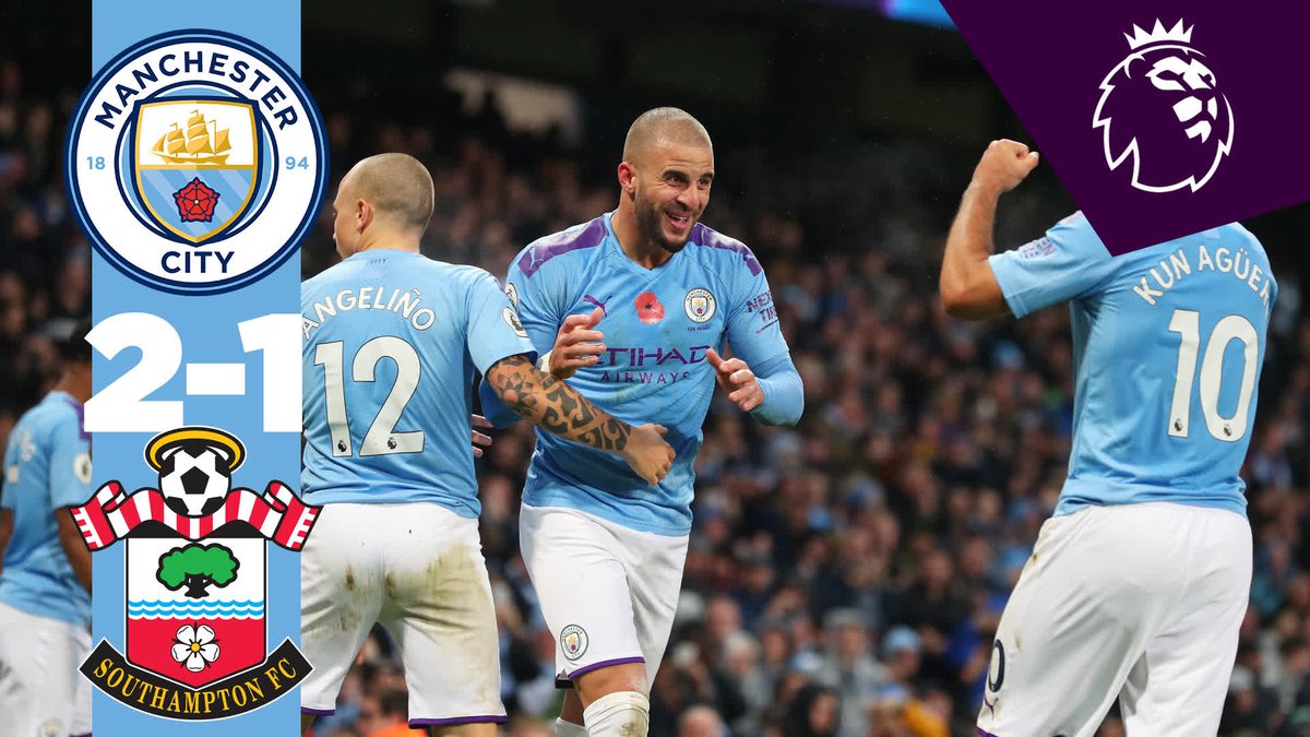 #OnThisDay: #ManCity 2-1 Southampton [2019] ⚽️ [70'] Sergio Kun Aguero ⚽️ [86'] Kyle Walker - ⚽️ [13'] James Ward-Prowse