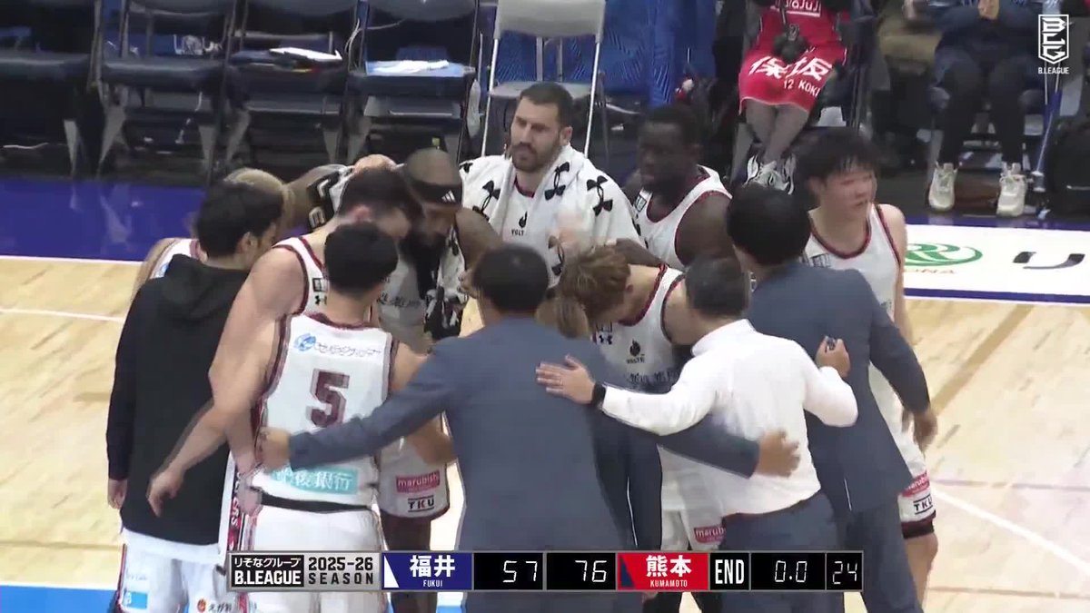 ヴォルターズレッドが待ちわびたこの景色🔥 3Qに15-0のランで突き放した熊本が連敗を8でストップ！！ 熊本ヴォルターズ 📡バスケットLIVEで見逃し視聴 #Bリーグ #りそなグループ