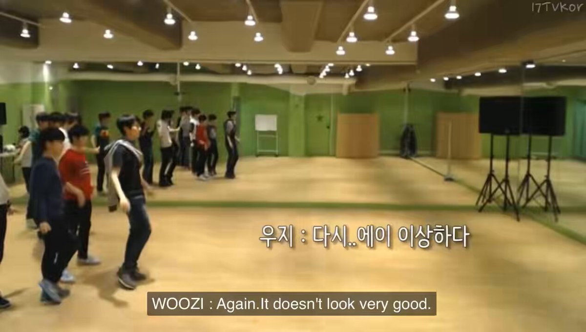 this is why svt always look so coordinated theyve been particular with details since predebut. we always talk about how hoshi ran melona like the marines lol but woozi was pretty strict too 😭 him saying “again” repeatedly would actually make me cry lmao #2025MAMAVOTE #SEVENTEEN
