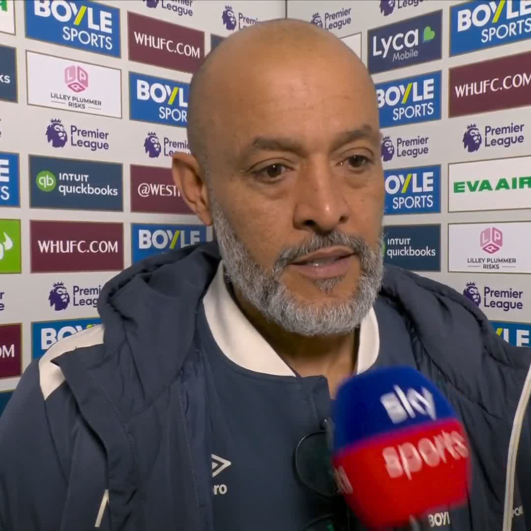 "Today, I expect improvement" West Ham boss Nuno Espirito Santo says today his side have to turn things around 🗣️