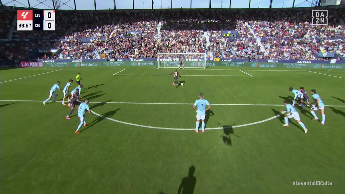 El penalti fallado por Etta Eyong que pudo adelantar al Levante UD #LALIGAenDAZN ⚽