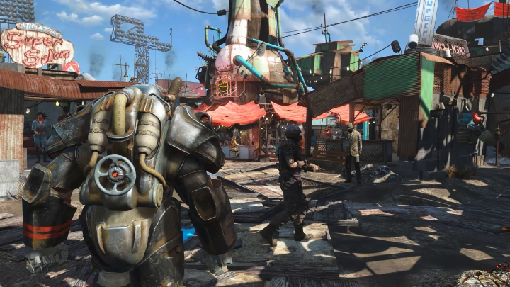 The next objective in our recon mission is Diamond City, the so-called "Great Green Jewel of the Commonwealth." Paladin Danse enters for a deeper dive.