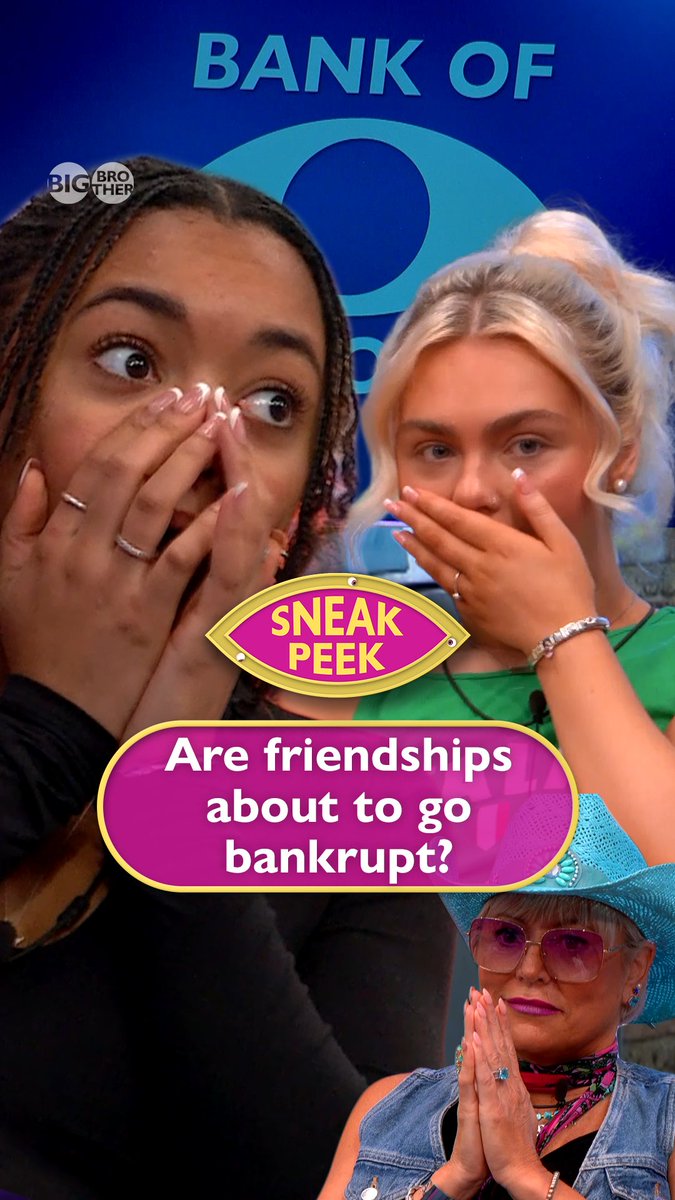 Sneak Peek 🤑 The Bank of Big Brother is open and the Housemates have got more than Eyes to lose, as a video call from home looms… Meanwhile, Marcus’ spirits are low after Elsa exposes a comment made by Teja 😶🌫️ #BBUK