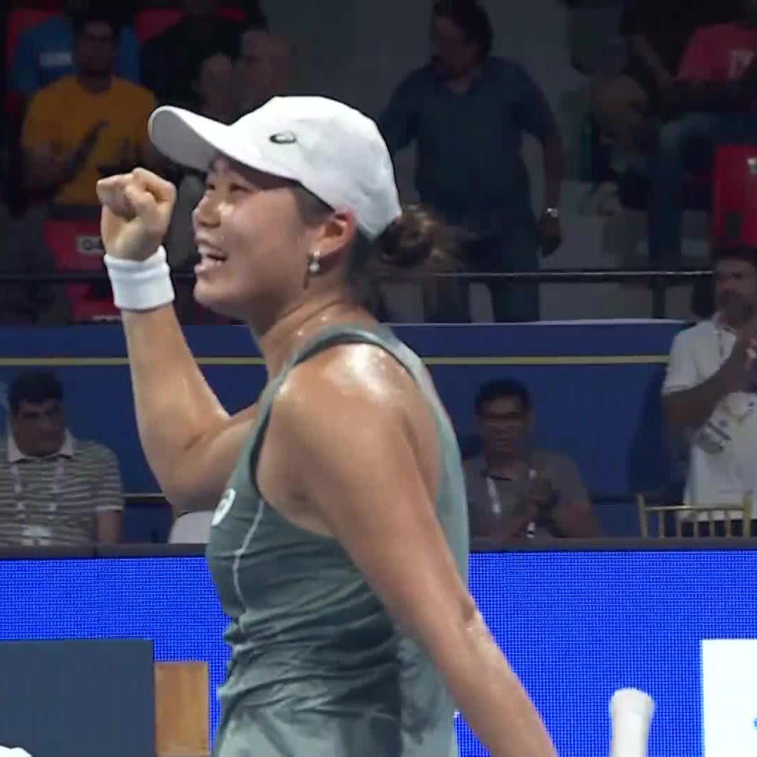A title for Janice Tjen! 🏆 She secures the win in Chennai with a 6-4, 6-3 victory over Birrell 👏 #ChennaiOpen