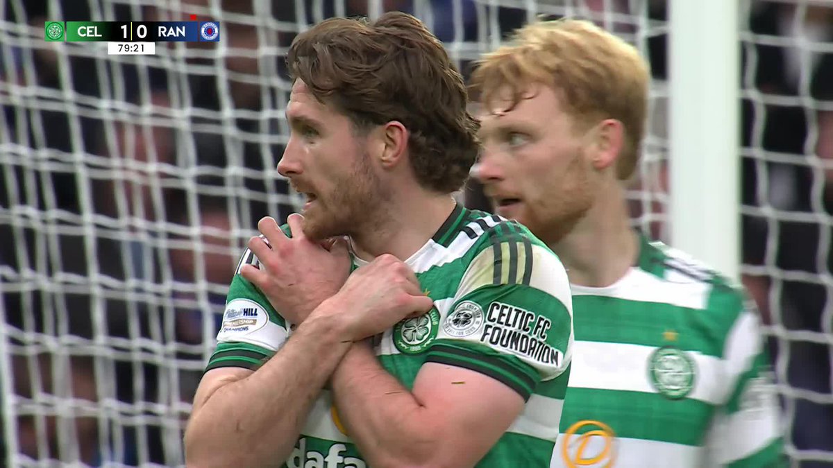 A penalty for Rangers, and one that will cause plenty of debate 🔵 "His arms are tucked in at his side...I'm really not sure you can give that." 🗣️ #PremierSportsCup