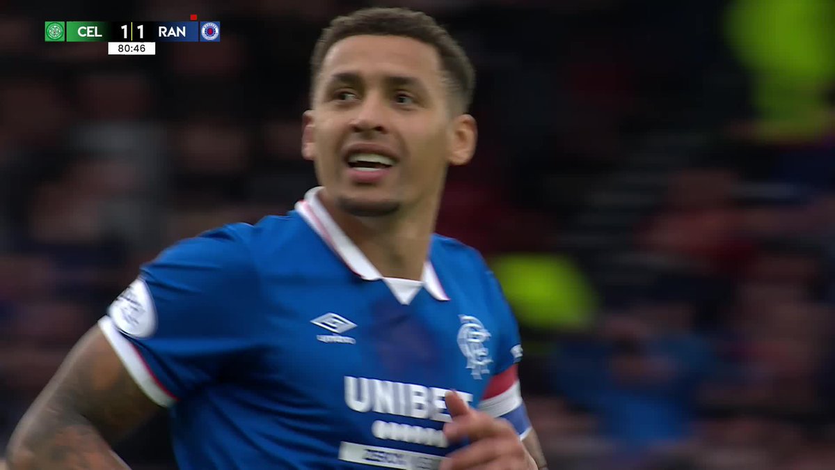 James Tavernier makes no mistake and Rangers Football Club are level! 🔵 "There's no chance for Schmeichel!" 🗣️ #PremierSportsCup | SPFL