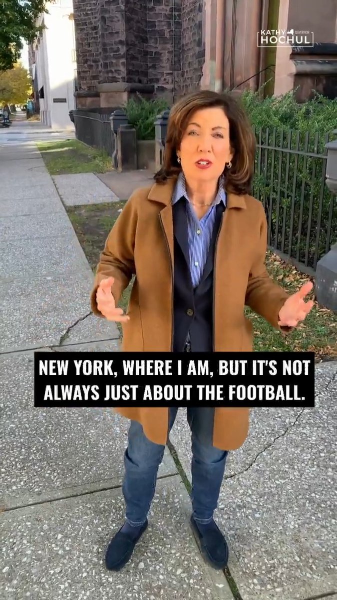 Yesterday in Buffalo, we kicked off a 400+ mile trip across New York to talk about two important things: football and voting for Democrats in local elections. Go Bills — and go vote!