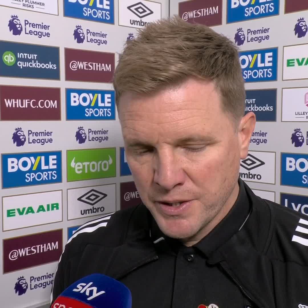 "I can't really defend the performance." Eddie Howe says his Newcastle side made 'uncharacteristic errors' against West Ham 🔊