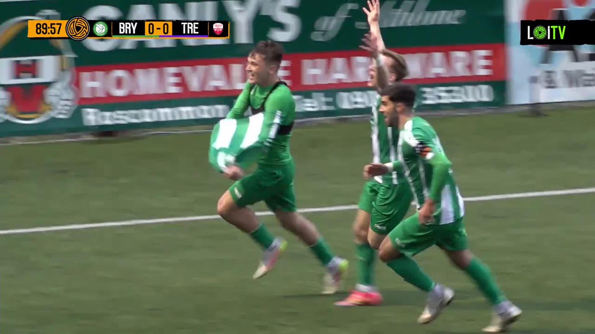 Justin Ferizaj take a bow! 👏 An unbelievable finish on the 90 minute mark which looks to be the enough to send Bray Wanderers into the Relegation/Promotion Play-off final!