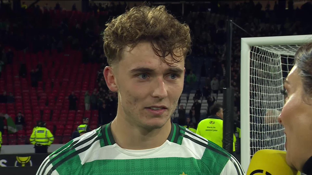 🍀 Celtic's Callum Ormand reacts to a memorable win and his first goal for the club on the biggest stage "There's actually no words. It's one of those moments that it doesn't happen the way it's happened for me." 🗣️ #PremierSportsCup