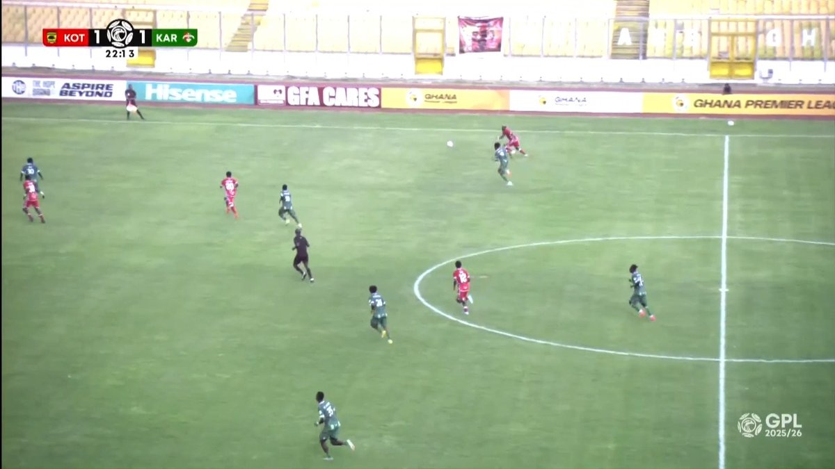 Kotoko’s 🇬🇭 Hubert Gyau with the best goal you will see this afternoon. What a strike!